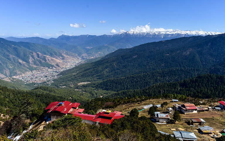 Ultimate Bhutan Trekking Guide Bhutan Trekking Tours 2023 2024   Overlooking Thimpu D4 482 