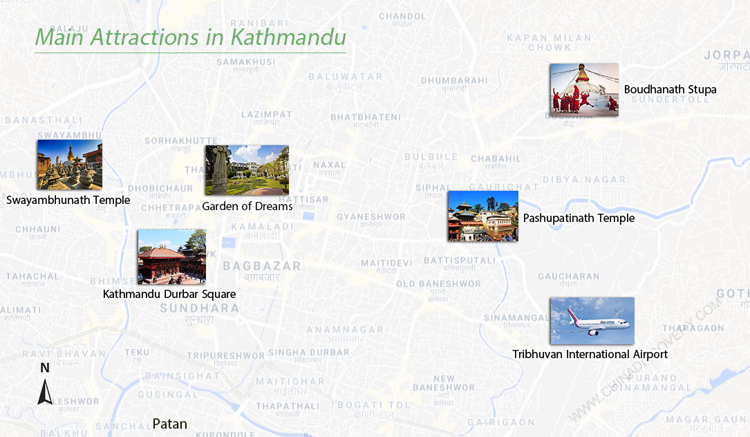 kathmandu tourist map